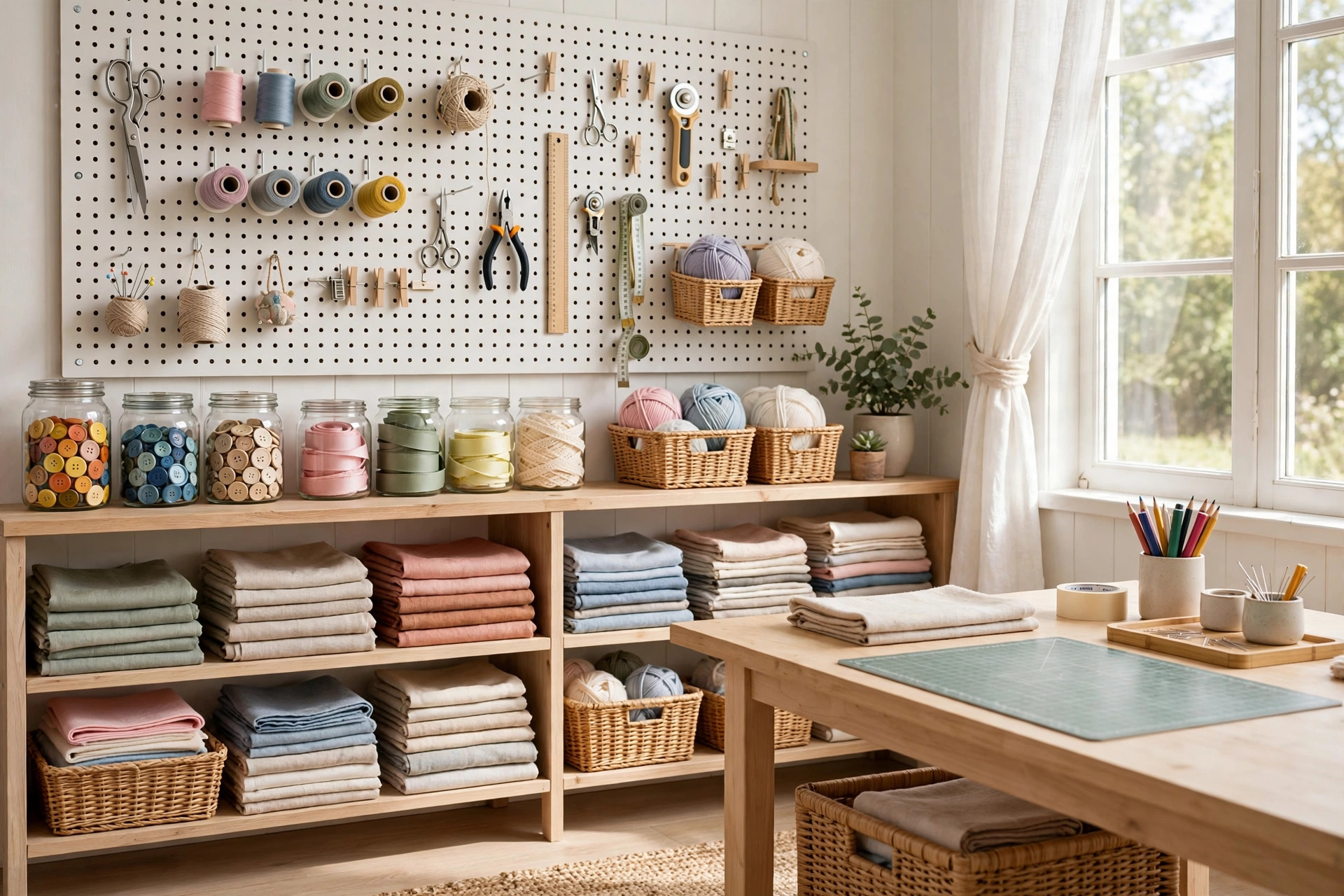 Craft Room Organization on a Budget